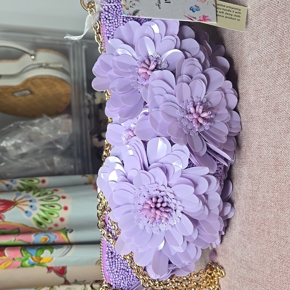 NWT New Indian Beated Shoulder Bag - Picture 6 of 9